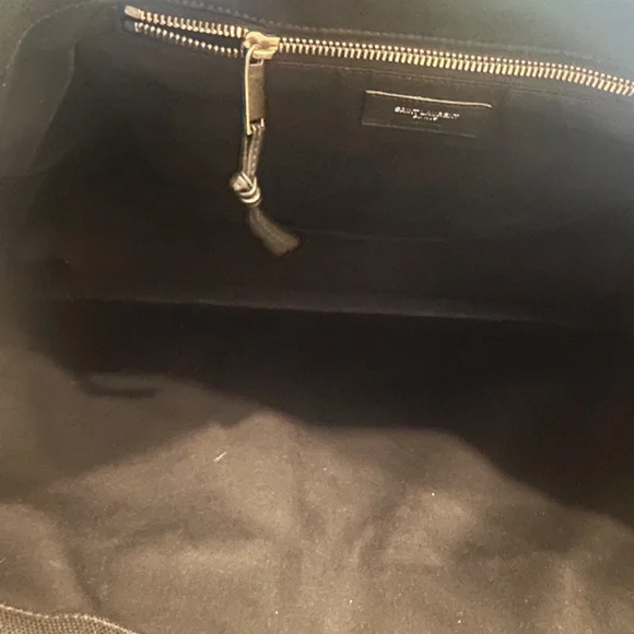 Saint Laurent Rive Gauche Tote Bag in Raffia - Picture 12 of 13